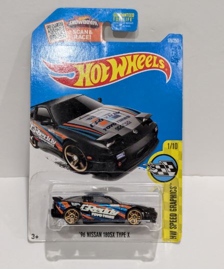 2016 Hot Wheels HW Speed Graphics 96 Nissan 180SX Type X