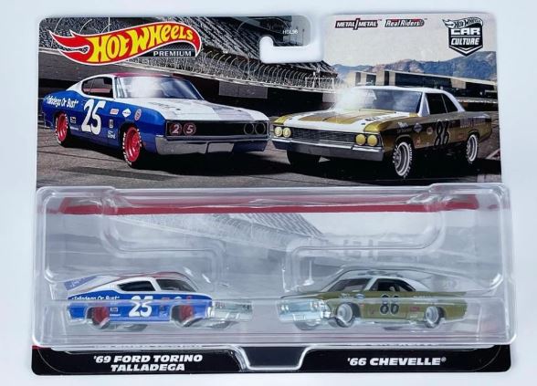 2022 Hot Wheels Target Ford Torino Talladega and Chevelle 2 Pack