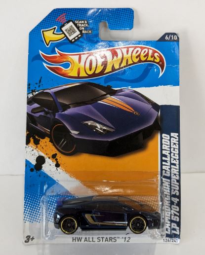 2012 Hot Wheels All Stars Lamborghini Gallardo LP 570-4 Superleggera