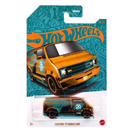 2024 Hot Wheels 56th Anniversary Pearl & Chrome Series 2 Custom 77 Dodge Van