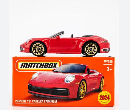 2024 Matchbox Power Grabs Porsche 911 Carrera Cabriolet