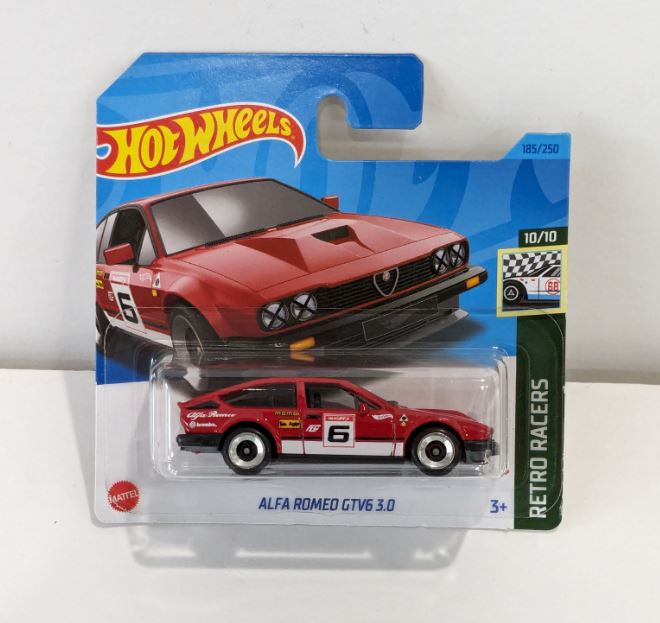 2023 Hot Wheels Alfa Romeo GTV6 3.0 Short Card