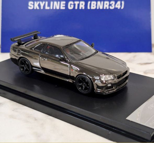 Street Warrior Nissan Skyline GTR R34 V-Spec II Black Chrome