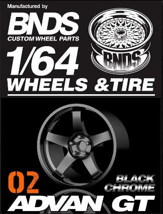 BNDS Advan GT 1/64 Wheels and Tires 10mm