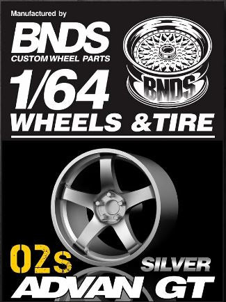 BNDS Advan GT 1/64 Wheels and Tires 9mm