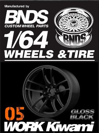 BNDS Work Kiwami 1/64 Wheels and Tires 10mm