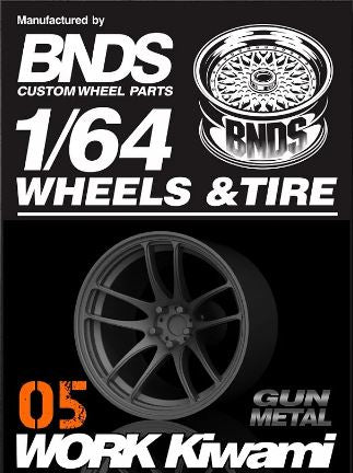 BNDS Work Kiwami 1/64 Wheels and Tires 10mm