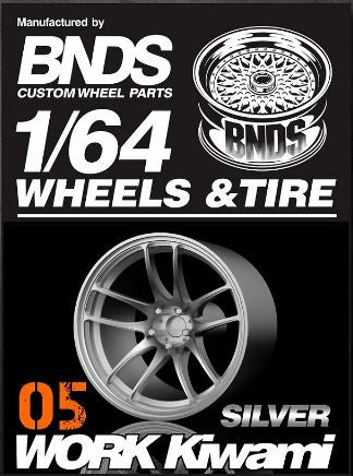 BNDS Work Kiwami 1/64 Wheels and Tires 10mm