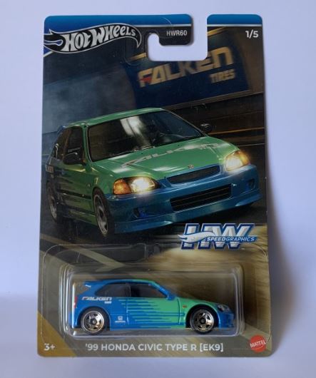 2024 Hot Wheels Speed Graphics 99 Honda Civic Type R EK9