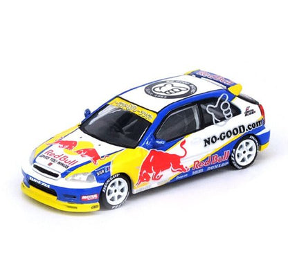 Inno64 Models Honda Civic EK9 Red Bull No Good Racing