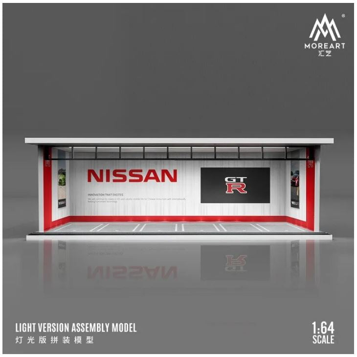 Nissan GTR Lighted Parking Garage Diorama