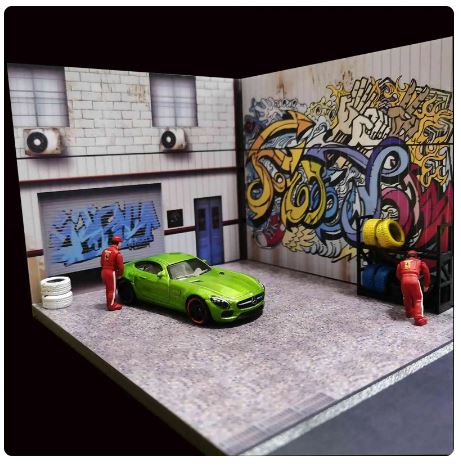 1/64 Scale Auto Repair Shop Diorama