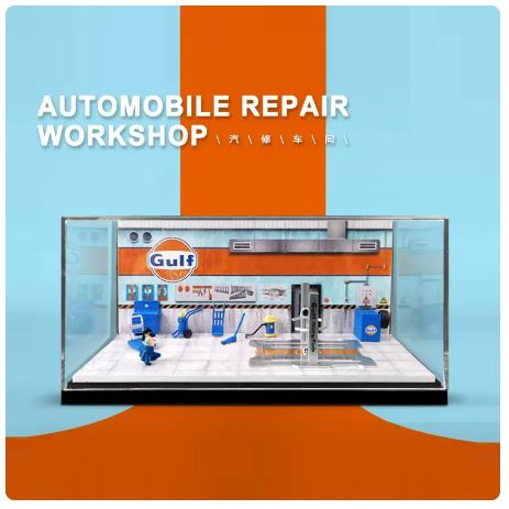 Gulf Oil Repair Shop Diorama