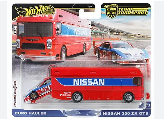 2024 Hot Wheels Team Transport 73 Euro Hauler and 94 Nissan 300ZX GTS