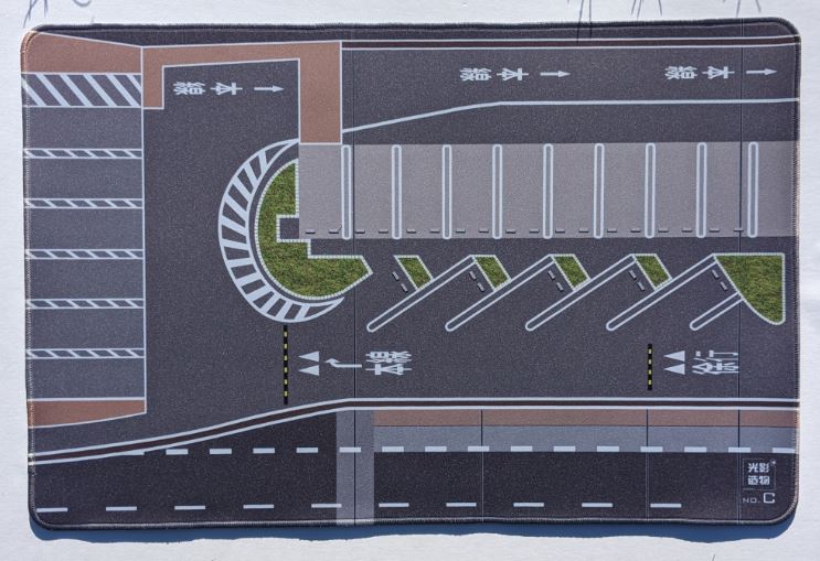 1/64 Scale Japan City Shopping Center Parking Mat - Large