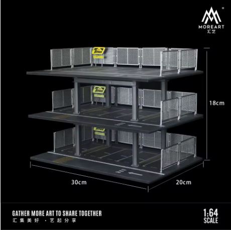 MoreArt 1:64 Scale 3 Story Downtown Style Parking Garage