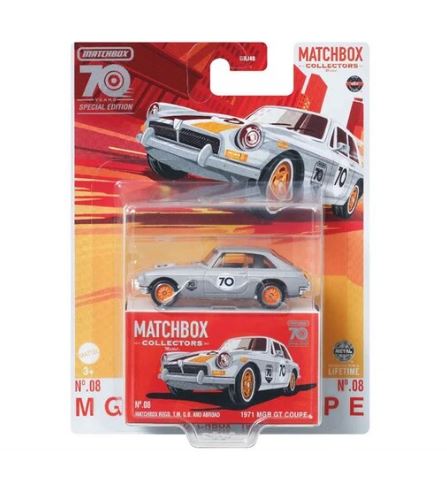 2023 Matchbox Collectors Anniversary Series 1971 MGB GT Coupe