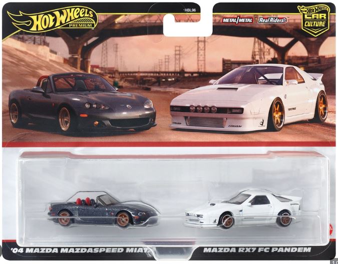 2024 Hot Wheels Target Mazda MX5 Miata and RX7 2 Pack