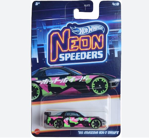 2024 Hot Wheels Neon Speeders 95 Mazda RX7 Drift