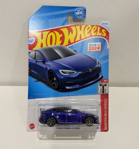 2024 Hot Wheels Quarter Mile Heroes Tesla Model S Plaid