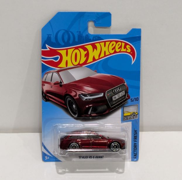 2018 Hot Wheels Factory Fresh 17 Audi RS6 Avant Super Treasure Hunt