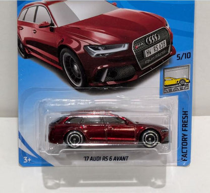 2018 Hot Wheels Factory Fresh 17 Audi RS6 Avant Super Treasure Hunt