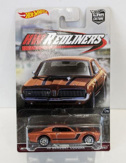 2017 Hot Wheels HW Redliners 68 Mercury Cougar