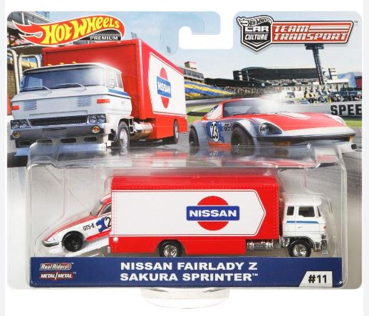 2019 Hot Wheels Team Transport 11 Nissan Fairlady Z and Sakura Sprinter