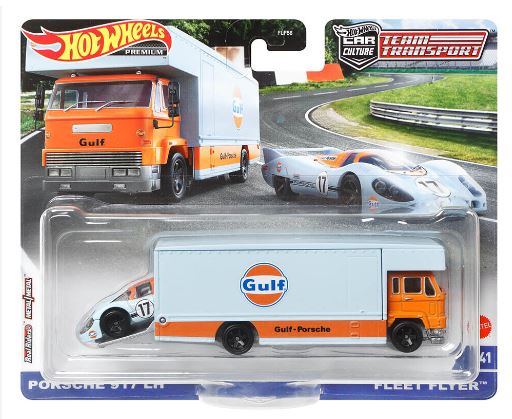 2022 Hot Wheels Team Transport 41 Porsche 917 LH and Fleet Flyer