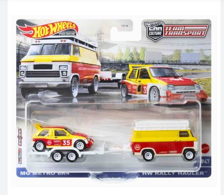 2022 Hot Wheels Team Transport 47 MG Metro 6R4 and Rally Hauler