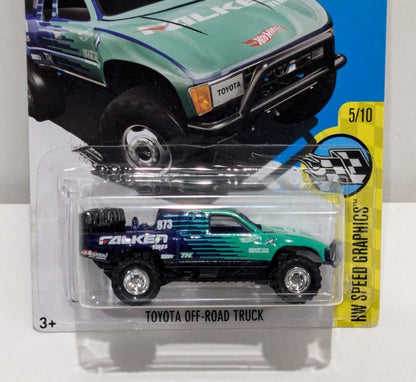 2016 Hot Wheels HW Speed Graphics Toyota off Road Truck Super Treasure Hunt