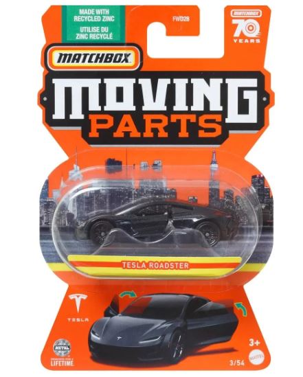 2023 Matchbox Moving Parts Tesla Roadster