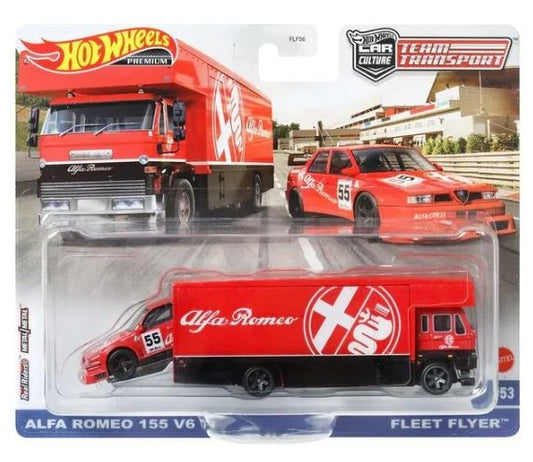 2023 Hot Wheels Team Transport 53 Alfa Romeo Fleet Flyer