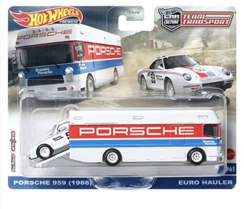 2024 Hot Wheels Team Transport 61 Porsche 959 and Euro Hauler