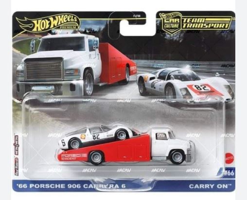 2024 Hot Wheels Team Transport 66 Porsche 906 Carrera and Carry On