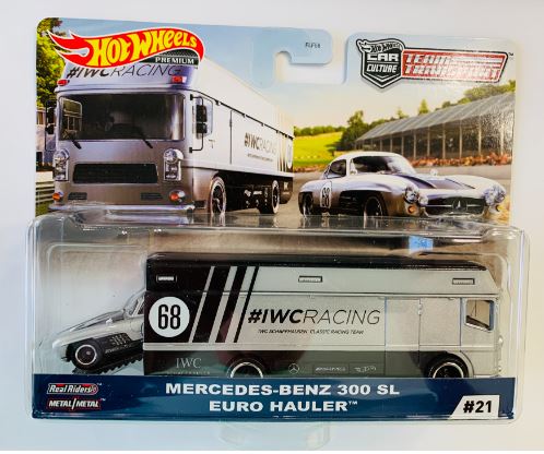 2020 Hot Wheels Team Transport 21 Mercedes Benz 300SL and Euro Hauler