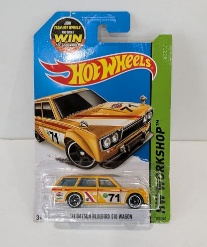 2014 Hot Wheels HW Workshop 71 Datsun Bluebird 510 Wagon