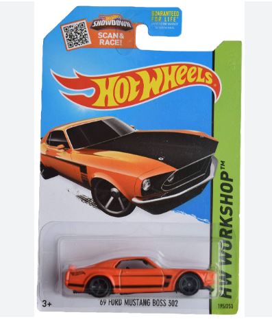 2014 Hot Wheels HW Workshop 69 Ford Mustang Boss 302