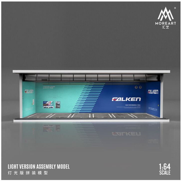 Falken Tires Lighted Parking Garage Diorama