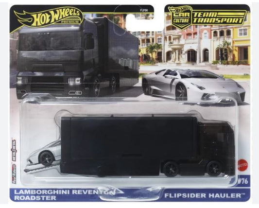 2025 Hot Wheels Team Transport #76 Lamborghini Reventon and Flipside Hauler