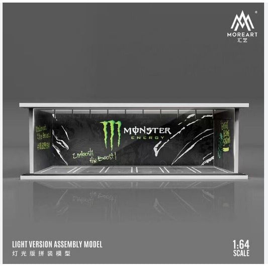 Monster Energy Drinks Lighted Parking Garage Diorama