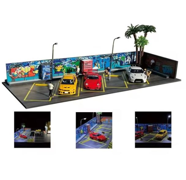 GFans 1:64 Scale Outdoor Parking Scene Diorama