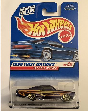 1998 Hot Wheels First Editions 65 Impala Lowrider