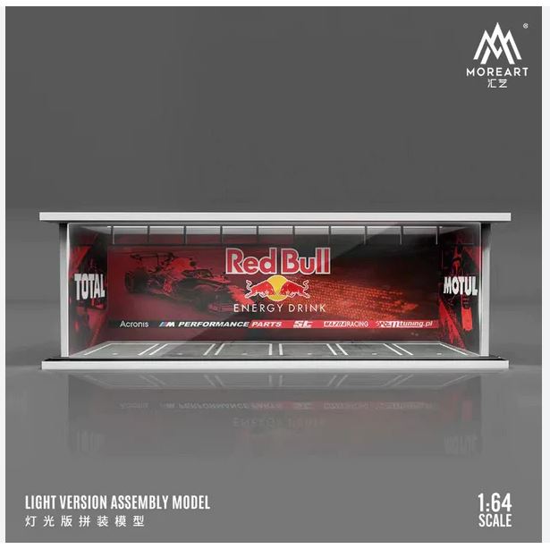 Red Bull Lighted Parking Garage Diorama