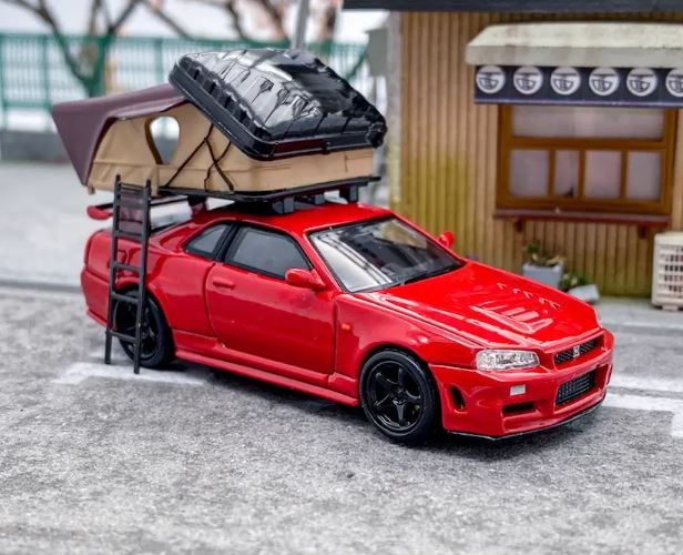 Street Warrior Nissan Skyline GTR R34 w Roof Top Tent