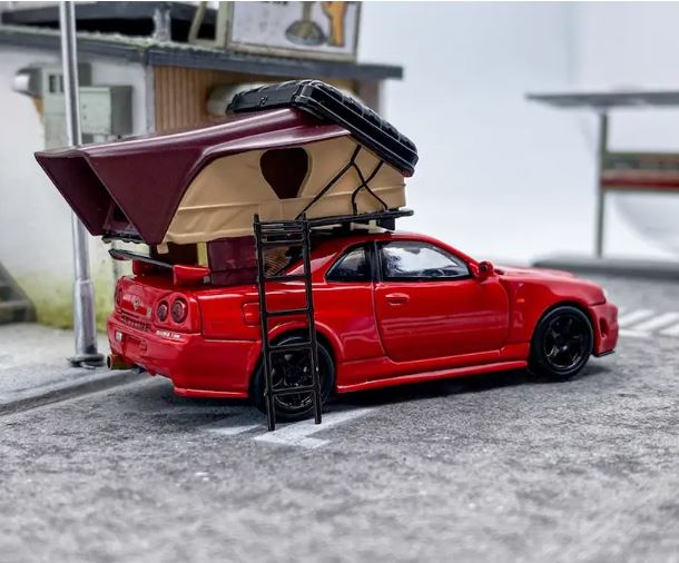 Street Warrior Nissan Skyline GTR R34 w Roof Top Tent